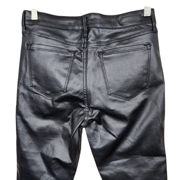 Social Standard by Sanctuary Black Faux Leather Ankle Skinny Pants Womens Size 6 - Picture 7 of 16